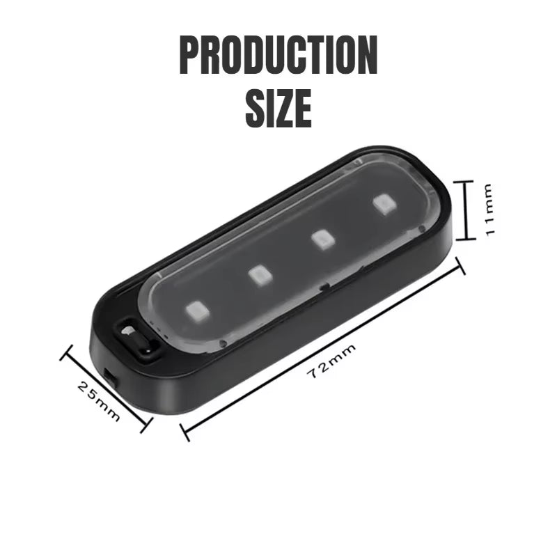 1Pc Universal Car LED Lights Warning Strobe Lights, Wireless Door LED Induction Welcome Light, Wiring Free Door Bottom Light