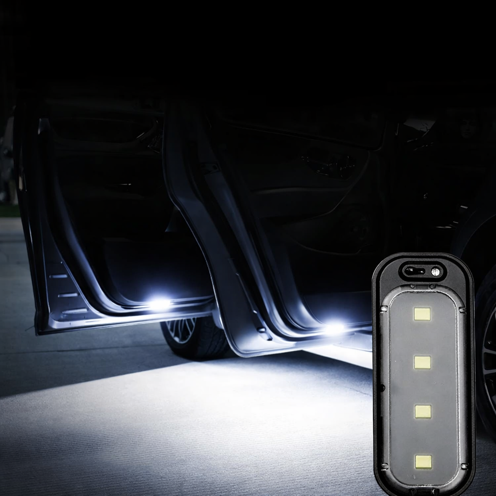 Universal Car Door LED Lights, Wireless Wiring Free