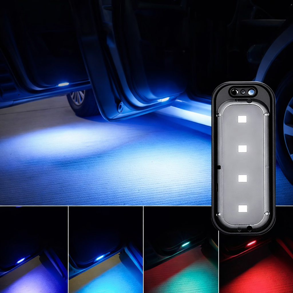 Universal Car Door LED Lights, Wireless Wiring Free