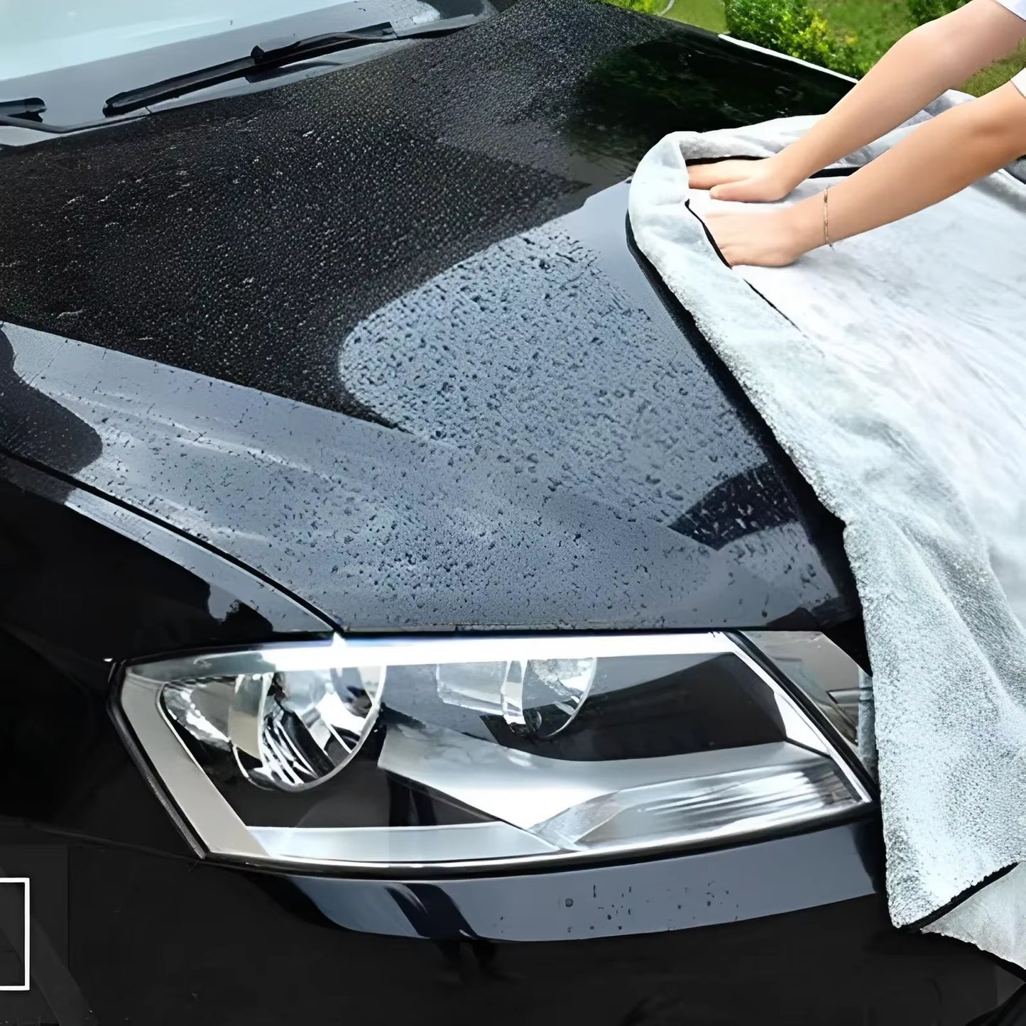 40X60Cm Microfiber Car Wash Towels Double Drying Microfibre Care Detailing Auto Cleaning Super Absorbent Cloth