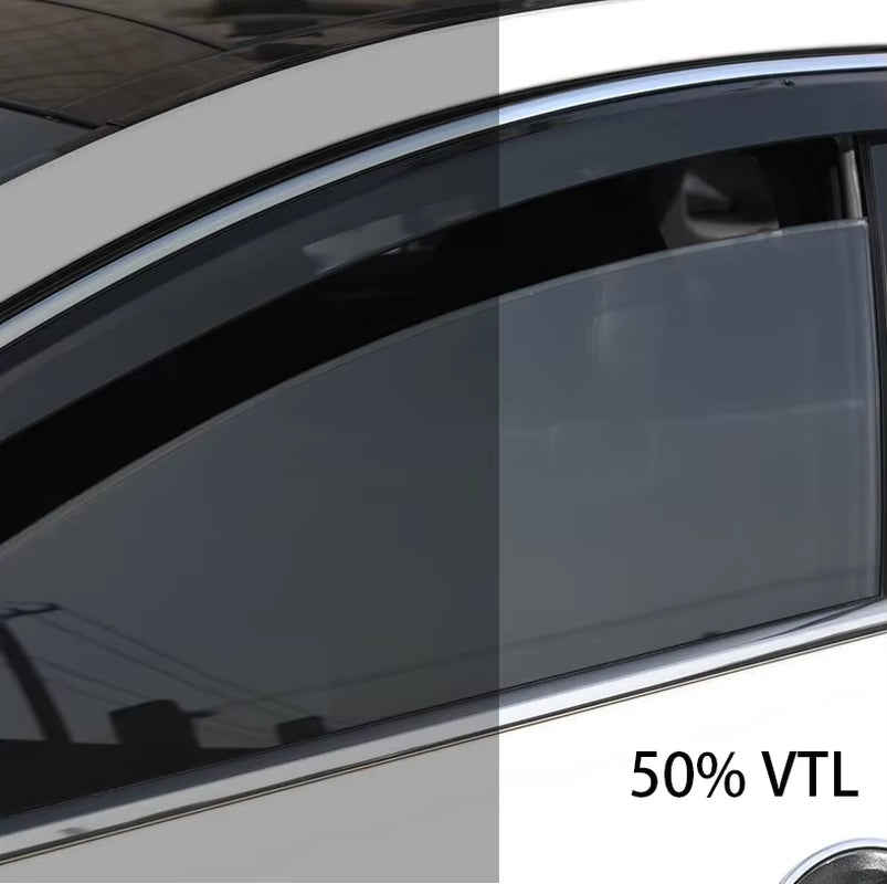 Solar UV Protection Window Tint Film for Automotive Glass - Dark Black Car Window Foil
