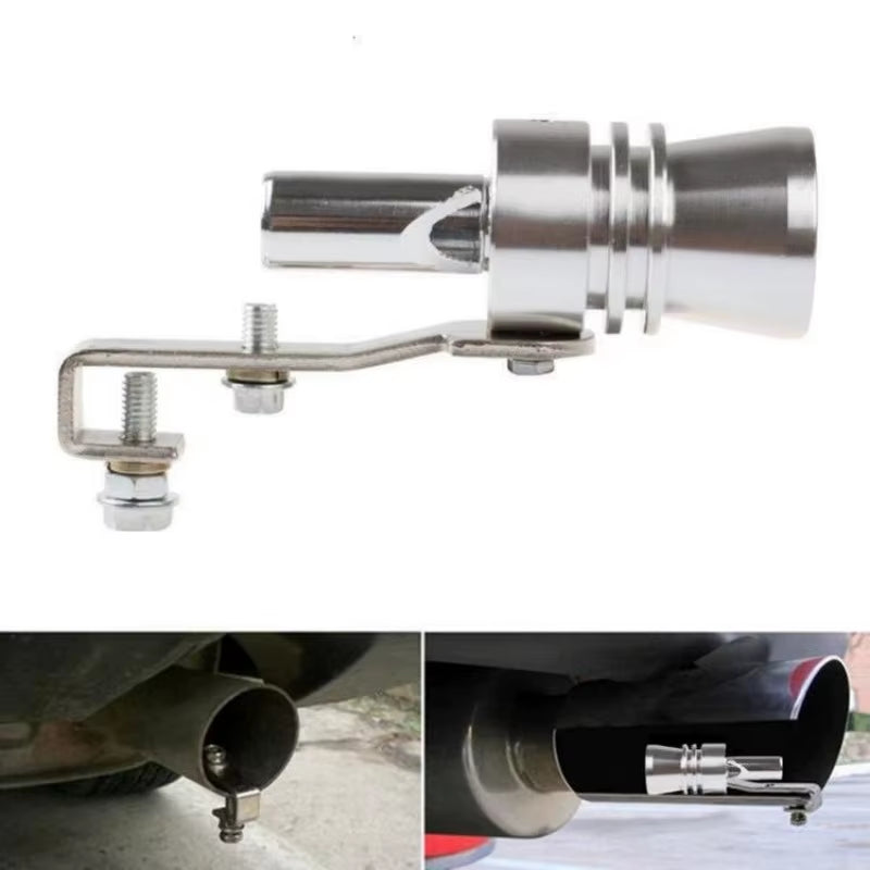 M/L Size Universal Simulator Whistler Exhaust Fake Turbo Whistle Pipe Sound Muffler Blow off Tunning