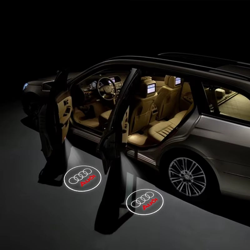 Car Door Wireless Welcome Light LED HD Projector Lamp Decoration for  Sline A1 A3 A4 B8 B7 A5 A6 C7 A7 A8 B9 B6 C6 Q2 Q3 Q5