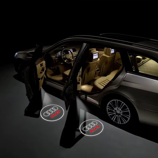 Car Door Wireless Welcome Light LED HD Projector Lamp Decoration for  Sline A1 A3 A4 B8 B7 A5 A6 C7 A7 A8 B9 B6 C6 Q2 Q3 Q5