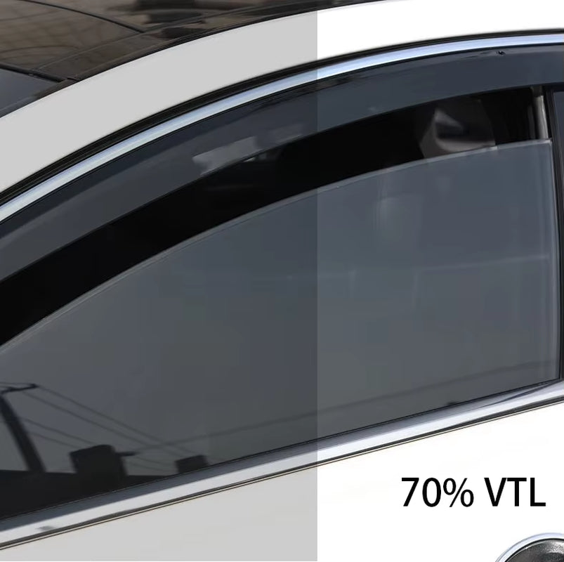 Solar UV Protection Window Tint Film for Automotive Glass - Dark Black Car Window Foil