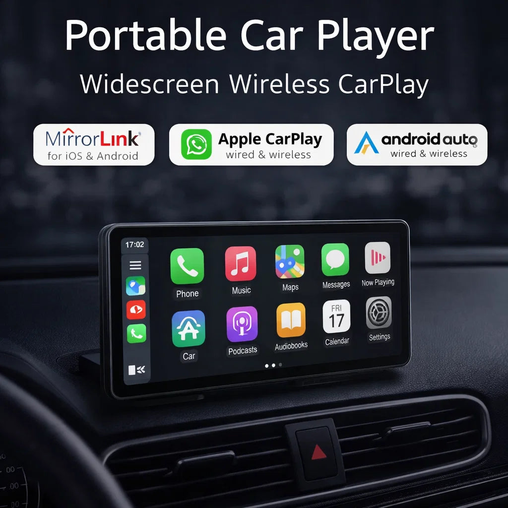 10.26 Inch Portable Wireless Carplay Screen HD Rear Reversing Camera